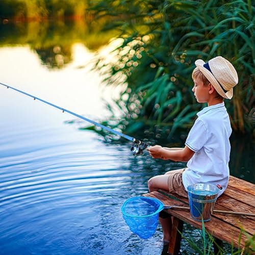 1.8M Telescopic Fishing Set Rod and Spinning Reel Combo Tackle Kit children's carbon fiber starter Complete for Saltwater and Freshwater Fishing — view 5