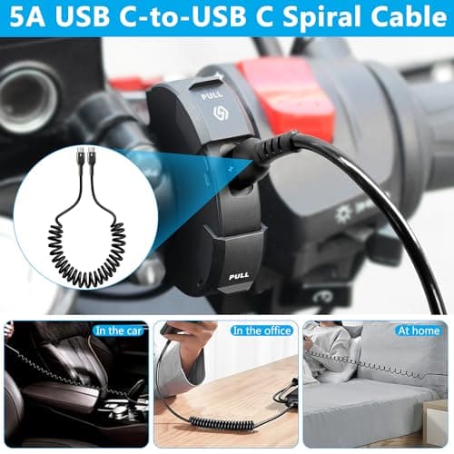 Hoembpn Motorcycle USB Charger Socket 18W QC3.0+30W PD Fast Charging — view 6