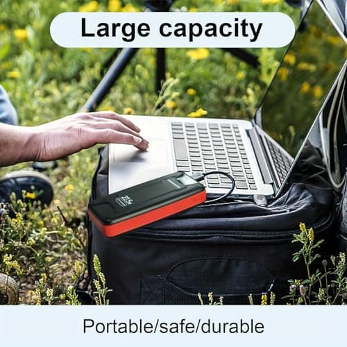 Power Bank 27000mAh PD3.0 QC4.0 22.5W Fast Charging PD20W PowerBank Portable Charger With LCD Display Flashlight & Dual USB Ports for Smartphones Tablets Travel Camping Outdoor (Milliamp Hours, 27000) — view 6