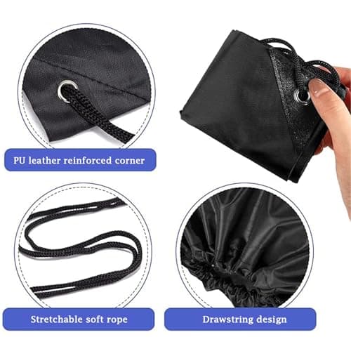 4 Pack Drawstring Bags,PE Bags Drawstring Gym Bag,Unisex String Swimming Bag Trainer Bag for Kids Adults, Large Drawstring Bag Backpack, Suitable for Sports,School,Gym,Travel,Yoga Beach(Black) — view 3
