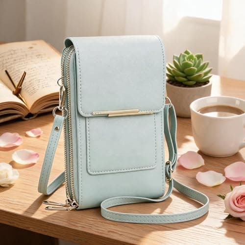 Wallet Pouch – Mini Phone Case, 7.09x4.33in Touchscreen Multi Compartment Women Tool for Girls Mother Wife Adults Commuting Travel Beach Trip Music Festival, Household Supplies for Daily Carry Project — view 3