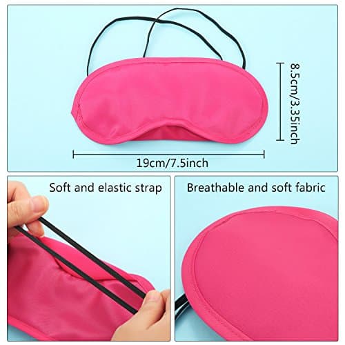 50 Pieces Eye Cover Sleep Mask Blindfold Eye Blindfold Sleeping Masks for Games Party Travel with Nose Pad and Adjustable Strap (Multicolor) — view 2