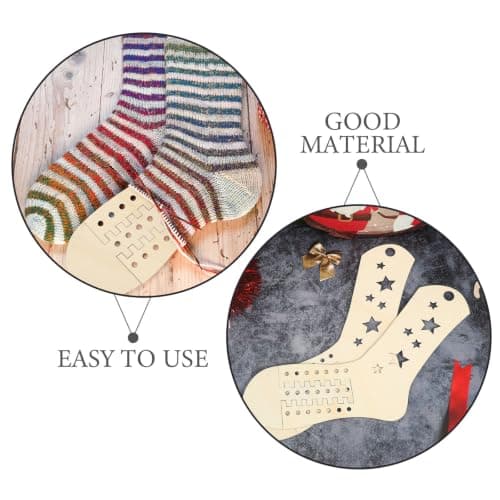 Hoement 4pcs Wood Sock Blocking Board, Portable Multi Project Organizer — view 3