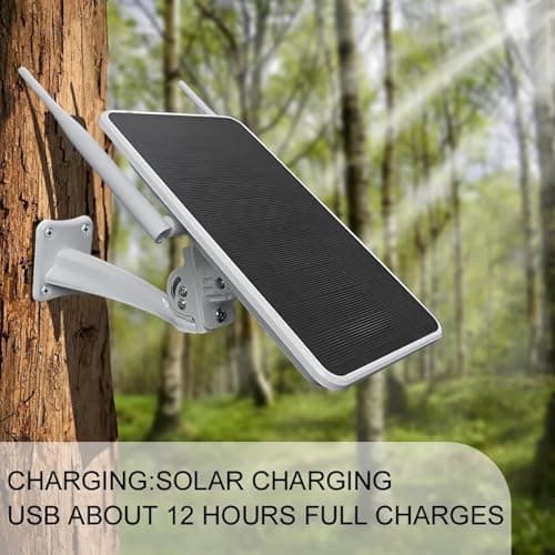 TOPINCN 6W Solar Powered 4G LTE Modem Router, Outdoor WiFi Extender Signal Booster Long Endurance IP66 Water Proof 4G WiFi Solar Router Repeater for Camping RVs and Outdoor Area (EU Version) — view 5