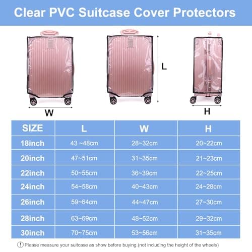 Suitcase Covers Protectors, Clear PVC Suitcase Protector Cover(30 Inch) — view 2