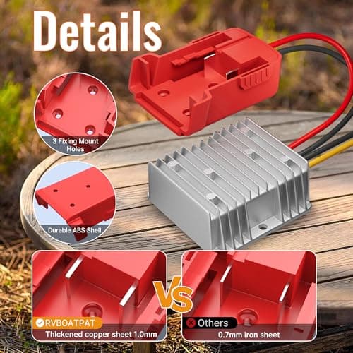 Joinfworld Adapter for Power Wheel for Milwaukee 18V to 12V — view 3