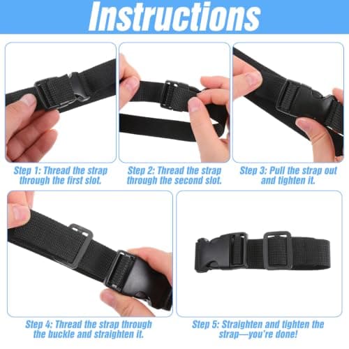 Macuezu 2 Pcs Fanny Pack Extender Strap, Waist Bag Extension Strap — view 6