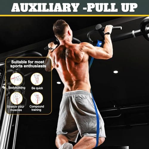 Exercise Bands Resistance Bands for Working Out,Pull Up Bands Set,at Home Workout Equipment,Workout Bands for Men and Women,Stretch Bands for Exercise,Physical Therapy,Fitness — view 5