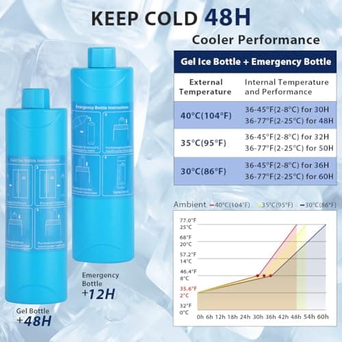 Fefod 48H Insulin Cooler Travel Case, Medicine Travel Cool Bag, Insulin Pen Case 2 Ice Pack, Diabetic Care Medication Cooler, Portable Medicine Bottle Car Refrigerator, Freezer Pack/Ice Brick — view 4