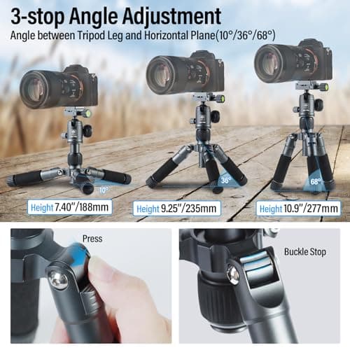 SIRUI Mini Tripod, 20" Compact Desktop Tripod for Camera Phone, AM-TT50 — view 3
