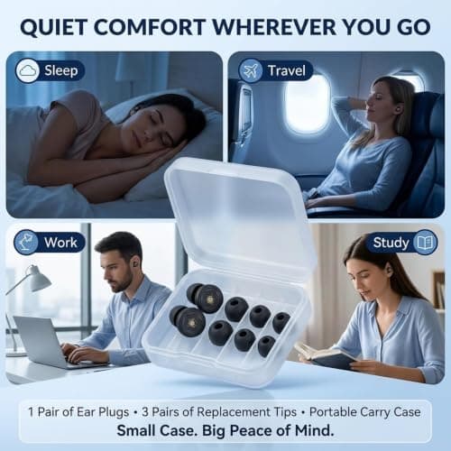 Alrens Ear Plugs Protection for Sleeping Noise Cancelling — view 6
