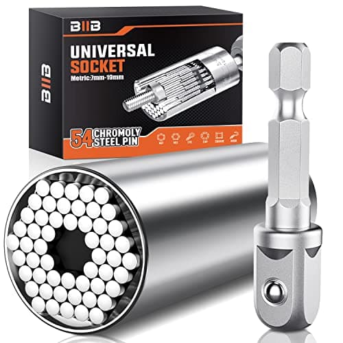BIIB Gifts for Men, Universal Socket Wrench Gadget Set for Men Hand Tools