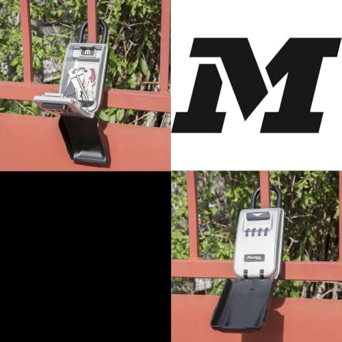 MASTER LOCK Portable Light Up Dial Key Safe with Shackle, Medium 175 x 72 x 52 mm, Outdoor, for Home Office Industries Vehicles — view 6