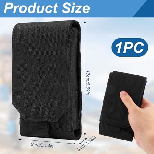 ltteea Tactical Molle Holster Phone Belt Pouch Mobile Phone Bag Case — view 2