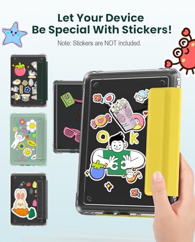 MoKo Detachable Magnetic Case for 6" Kindle 11th 2024/2022,Yellow — view 4
