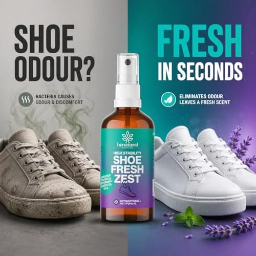 Benatural Essentials Antibacterial Colloidal Silver Shoe Fresh Deodoriser with Lavender, Peppermint & Tea Tree Essential Oil — view 4