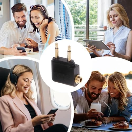 Airline Headphone Adapter Compact Lightweight Sturdy — view 5