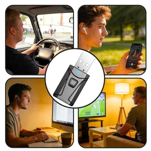 Bluetooth Adapter for TV PC Car Wireless Audio Transmitter Receiver Dongle — view 6