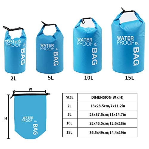 Uncle Paul Boat Dry Bags Blue 5L Outdoor Drifting Boating Fishing — view 2