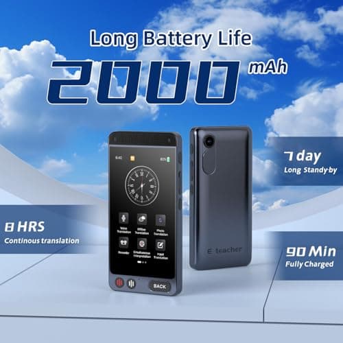 E teacher Language Translator Device, 142 Languages, with 2000mA Battery — view 3