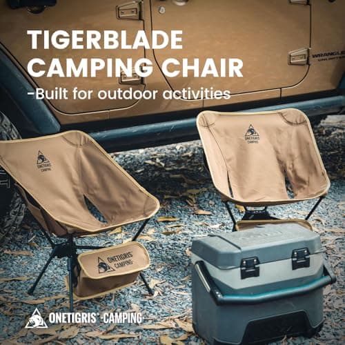 OneTigris TIGERBLADE Camping Chair, Lightweight Folding Backpacking Hiking Chair, Compact Portable 330 lbs Capacity — view 4