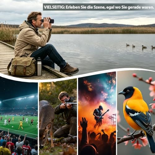 BIBIRE 12X42 Monocular Telescope for Adults High Powered Bird Watching — view 6