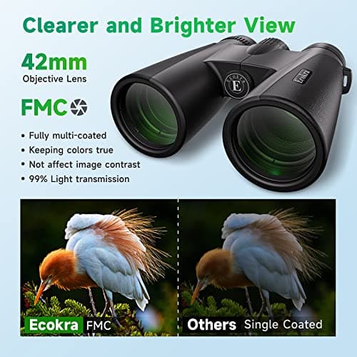 12x42 HD Binoculars for Adults, Super Bright High Power Compact Binoculars — view 2