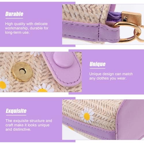 GLEAVI Women Single Shoulder PU Bucket Bag for Travel Everyday Wear Purple — view 5