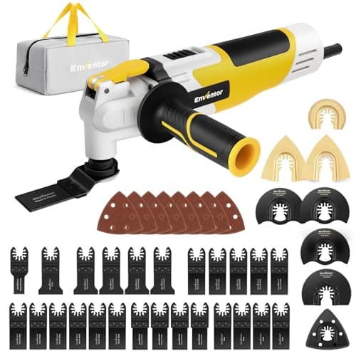Enventor Oscillating Multi Tools, 280W 15000-22000 OPM, 6 Variable Speeds