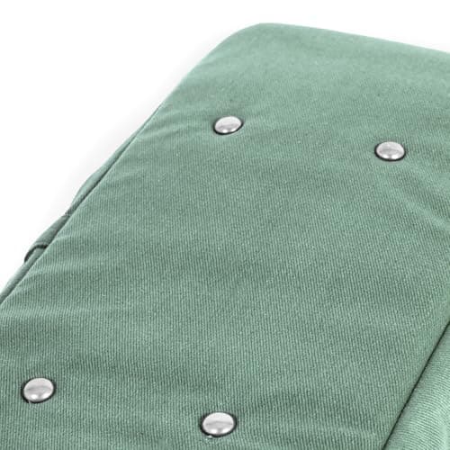 Yoga Studio Yoga Kit Bag | YKK Full Zipp Fastening Carrier Equipment Bag | Cotton Yoga & Pilates Unisex Mat Bag with Storage Pocket Compartments for Mats & Accessories | Fits Most Mat Sizes - S Green — view 5