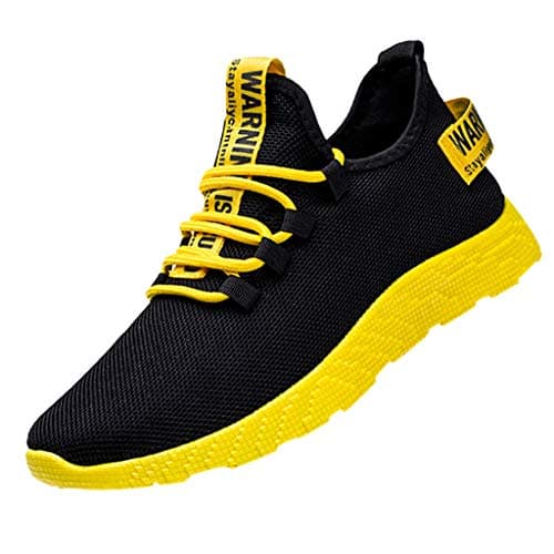 Running Shoes Mens Trainers Lightweight Outdoor Sports Shoes Athletic Gym Non Slip Soft Chunky Sole Walking Trainers Barefoot Trail Sneakers Arch Support Breathable Comfortable Unisex Wide Casual