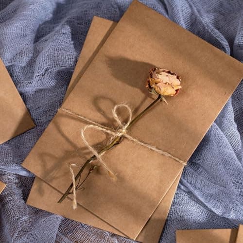 20pcs Reusable Kraft Paper Office Envelope with String Closure — view 4