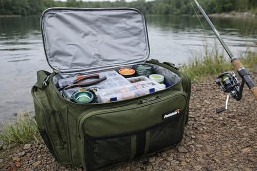 foolsGold Large Insulated Fishing Tackle Holdall Bag - Khaki Green — view 2