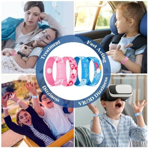 SZSTYYP Travel Sickness Bands for Kids Motion Sickness Bands for Kids Anti-Nausea Wristbands for Car Sea Air Sickness… — view 6