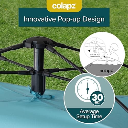 Colapz Pop Up Beach Tent SPF50+ Sun Shelter for 3 People — view 5