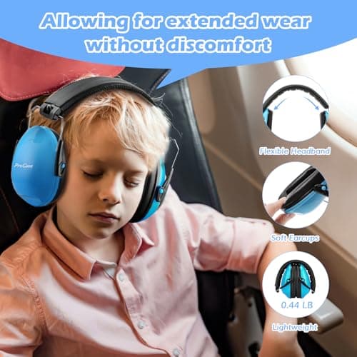 ProCase Ear Defenders for Children/Toddlers 3-16 Years SNR 27dB -Blue — view 5