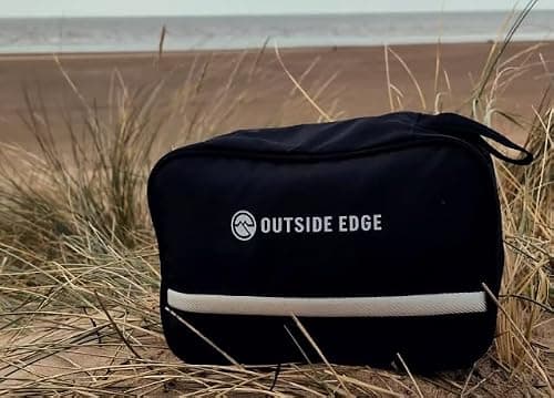Outside Edge Mens Toiletry Bag – Hanging Travel Wash Bag with Hook, Waterproof Lightweight Ripstop PU Toiletry Organiser for Gym, Travel, Shaving & Bathroom Essentials — view 2