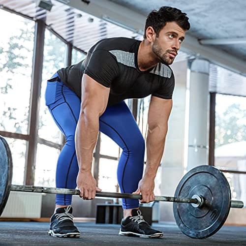 Runhit Men's Running Leggings Gym Compression Pants Men Sports Tights Thermal Base Layer Trousers for Cycling Football Golf Yoga — view 3