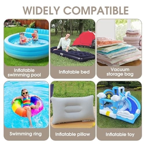 Electric Airbed Pump, Rechargeable Mini Air Inflator for Inflatables — view 6