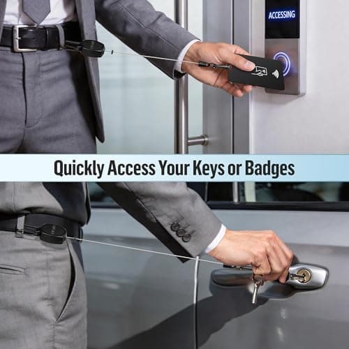 COCASES 2 Pack Retractable Phone Lanyard Anti-Theft Security Key Chain — view 5