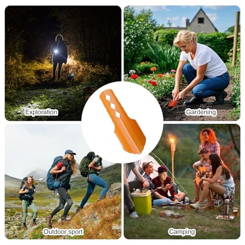 OIHCAZ Camping Backpacking Trowel, Ultralight Stainless Steel Shovel Survival Equipment, Lightweight Small Trowels Tools for Hiking, Gardening — view 6