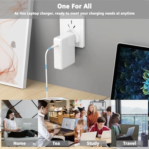 GBMGLRY 100W USB C Charger Fast Travel Adapter Compatible With MacBook Pro/Air,13,14,15,16 inch,i Pad, i Phone 14 Pro,and ALL USB C Type C Device — view 4