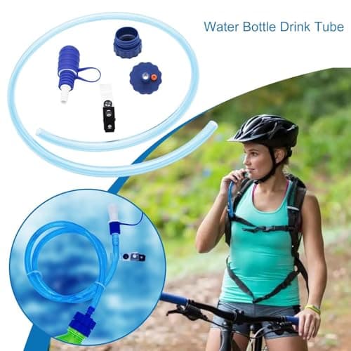 Water Bottle Drinking Tube Inner 38cm Outer 1m Drink Tube Replacement Set Convertube Water Bottle Adapter Kit Hydration System Drink Tubes Kit Food Grade Hydration Tubes For Cycling Fishing — view 4