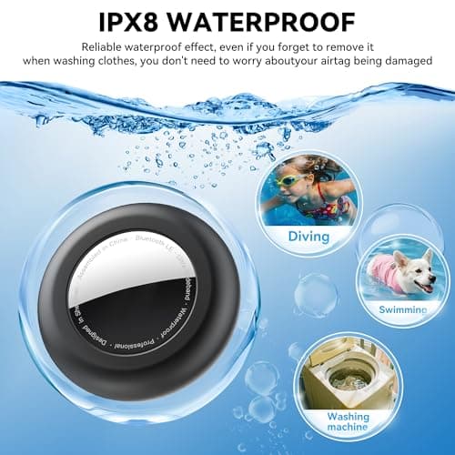 4 pack for Apple Airtag Holder kids,Waterproof for air tag holder with Invisible pin,Silicone for air tag. holder kid Hidden Inside Clothes,Backpack,pocket,luggage for Children Elderly — view 4