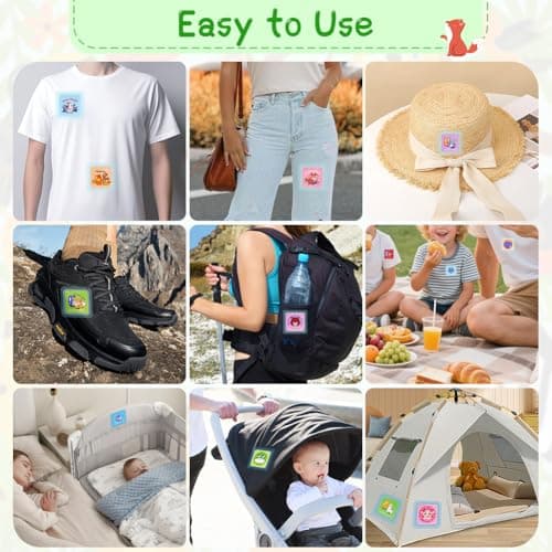 AOOWU Mosquito Repellent Patches for Kids and Adults, 216Pcs Mosquito Repellent Sticker, Natural Plant Repellent Patches, Insect Repellent Patches to Repel Bugs, 1728 Hours Protection, Skin Safety — view 4