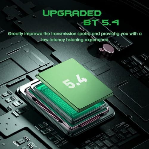 LICAEVEY Bluetooth Earbuds, 6H Long Battery Wireless Earphones (Camo Green) — view 3