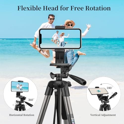 JOILCAN 63" Tall Phone Tripod with Wireless Remote for iPhone 17/16/15 — view 4