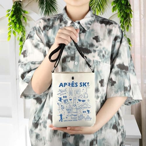 JTOUK Apres Ski Crossbody Bag Winter Sport Skiing Gift Ski Trip Gift for Winter Sport Lover (Apres Ski CB EU) — view 5