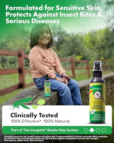 Incognito Kids Mosquito Repellent Spray Natural DEET Free 100ml — view 5