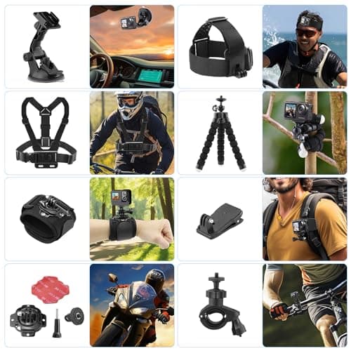 GeeKam 38-in-1 Action Camera Accessory Kit for GoPro, AKASO, DJI, Insta360 — view 3